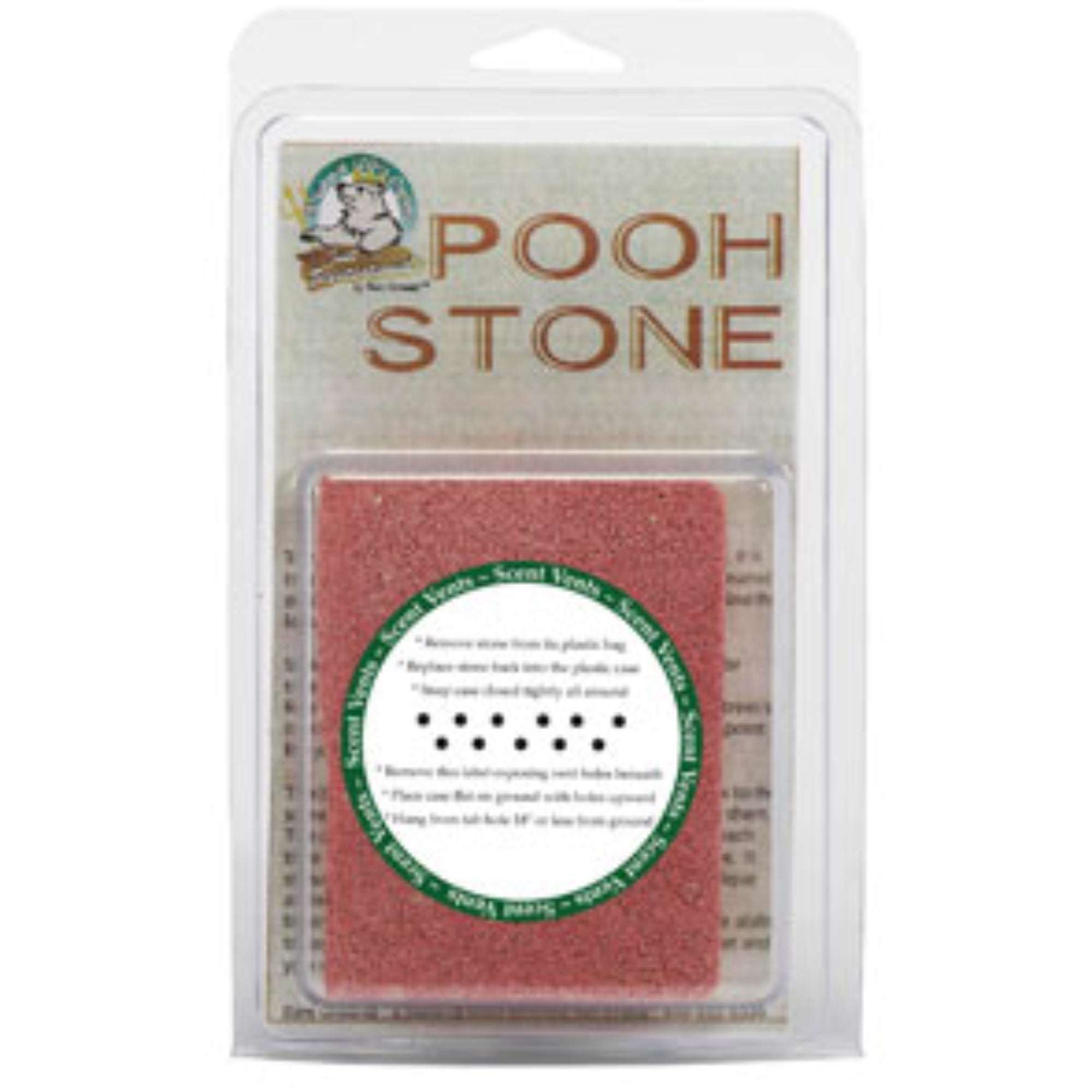 Just Scentsational Pooh Stone Scented Dog Attractant Training Device - Rust Red, 4x5x0.75 inches, Ideal for Dog Training
